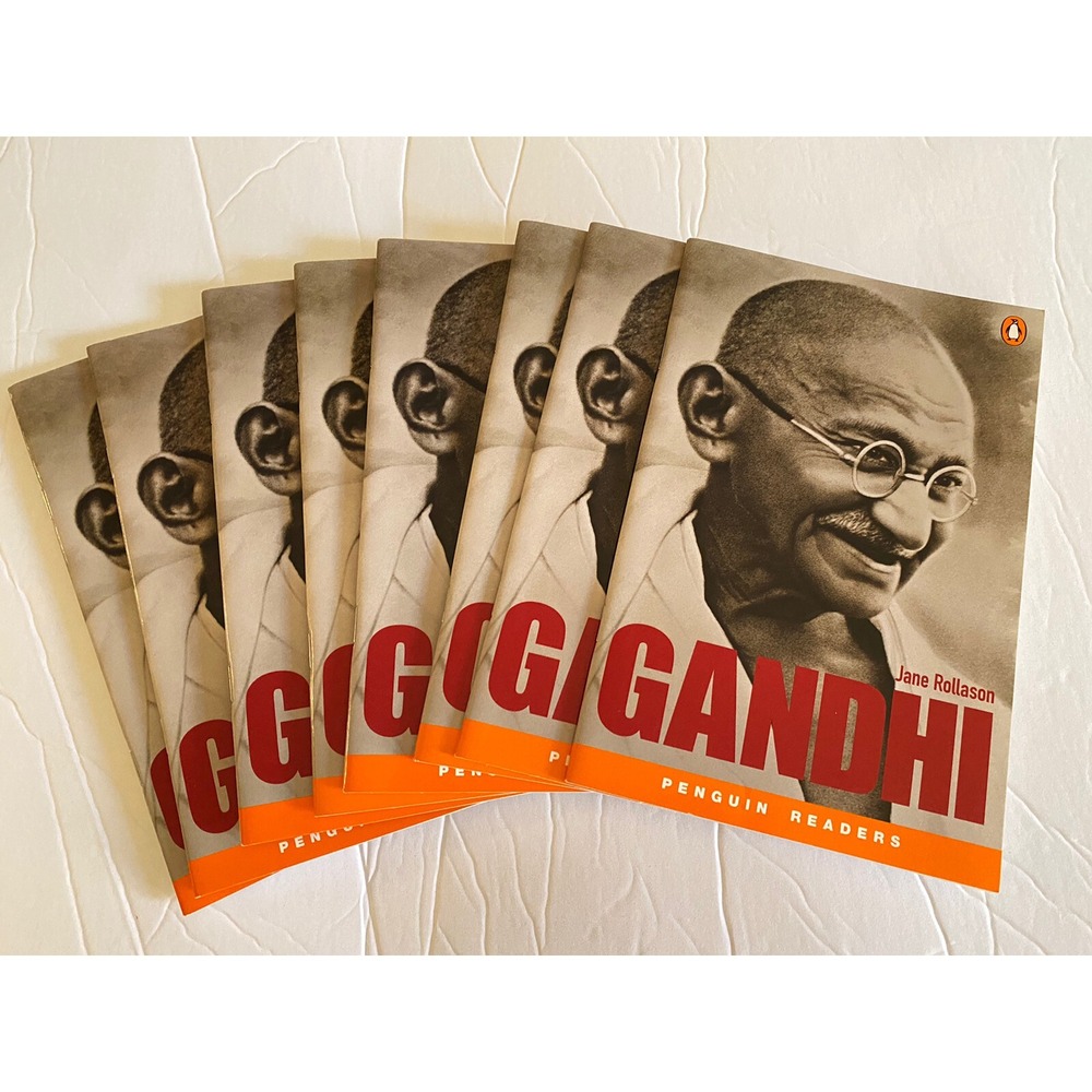 Set of 8 Gandhi books lot readers 2nd grade Penguin readers level 2